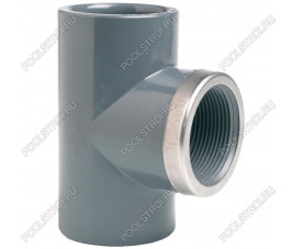 Тройник 90° c металлическим кольцом EFFAST d40x1-1/4